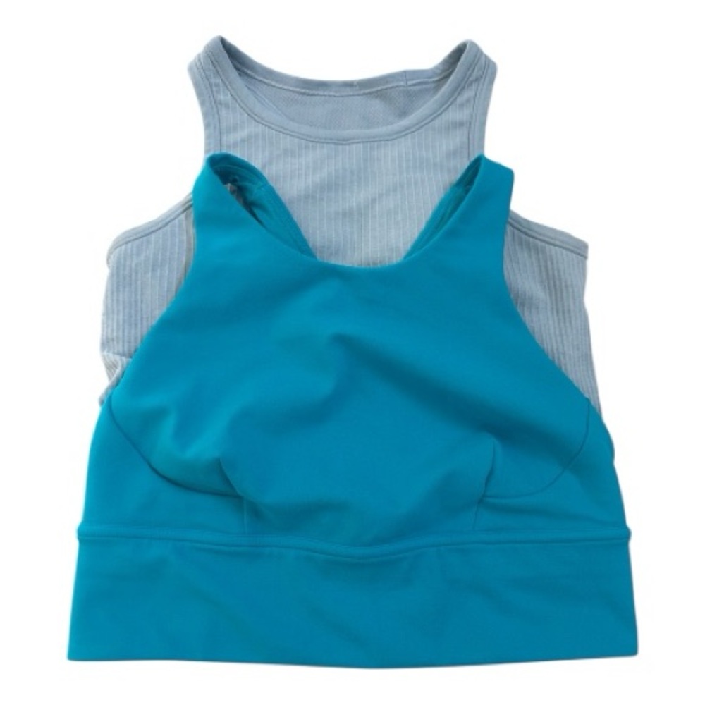 Lululemon Athletica Light Blue and Teal Sports Bras